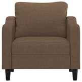 VidaXL Fauteuil Stof Bruin 60 cm Breed - 63% Korting!
