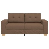 VidaXL Loveseat Bank Bruin 140 cm Stof - 35% Korting