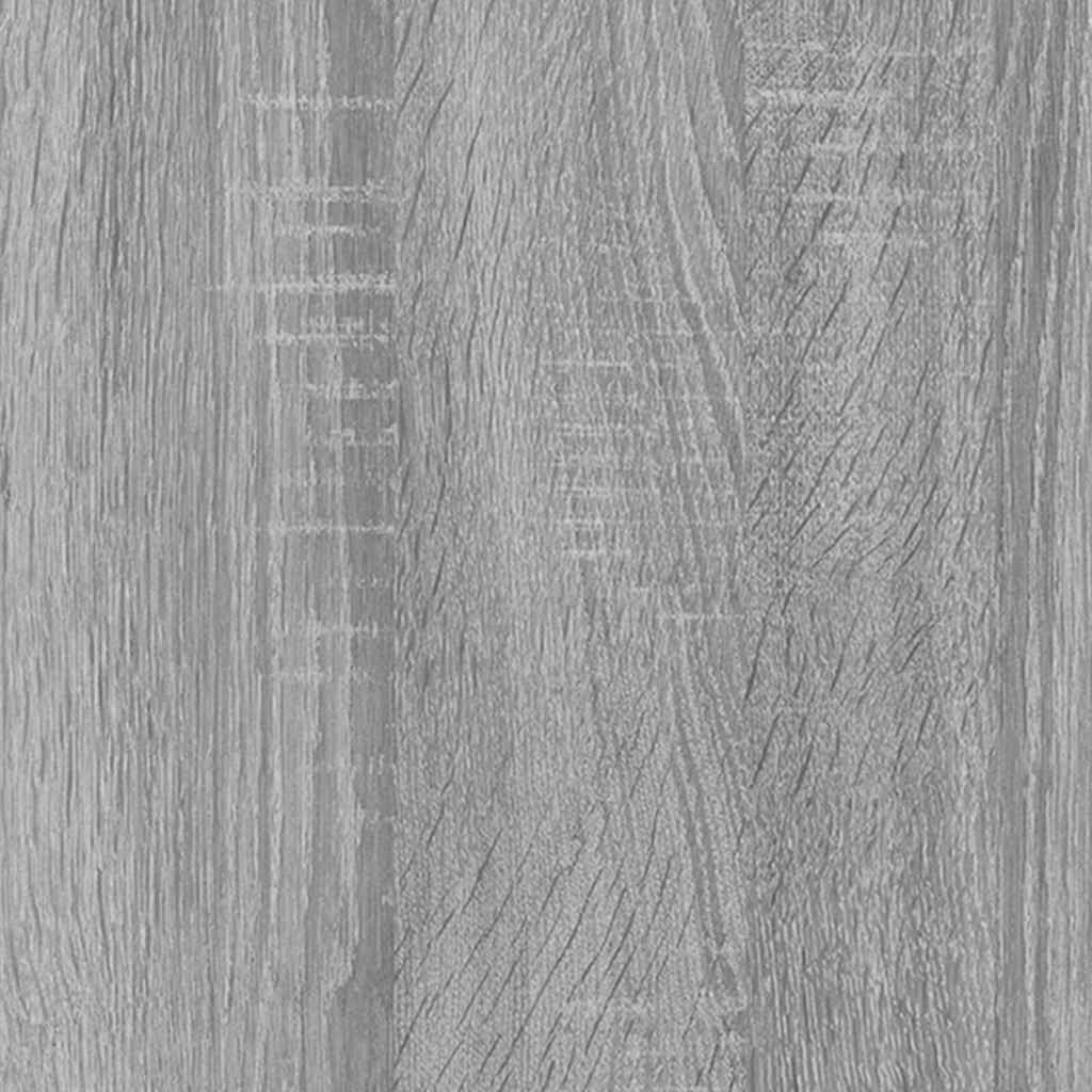 vidaXL Schoenenkast met spiegel 2-laags 63x17x67 cm grijs sonoma