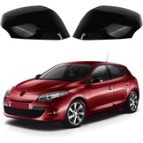 Spiegelkappen Renault Megane MK3 (2008-2016) Zwart ABS | Set links & rechts | Sportief design, kras- & stofbescherming