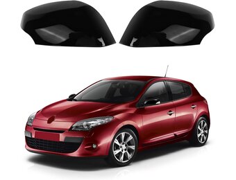 Spiegelkappen Renault Megane MK3 (2008-2016) Zwart ABS | Set links & rechts | Sportief design, kras- & stofbescherming