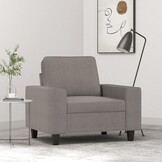 VidaXL Fauteuil Stof Taupe 60 cm Breed - 41% Korting