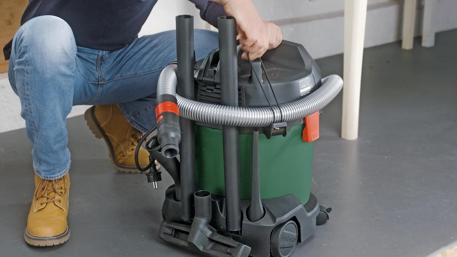 Bosch Home And Garden AdvancedVac 20, Nat- En Droogzuiger (1200 W, 20 L, In Doos), Groen
