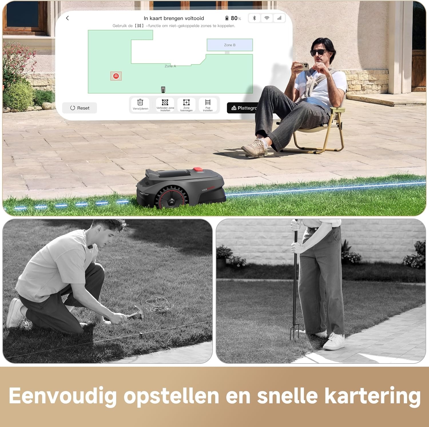 MOVA ViAX 250 robotmaaier—draadloze begrenzing