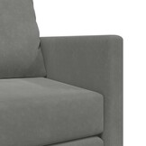 vidaXL Slaapbank vloermodel 2-in-1 122x204x55 cm fluweel donkergrijs
