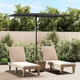 vidaXL Parasol 2x1,5m Aluminium Paal Antraciet - 34% Korting!