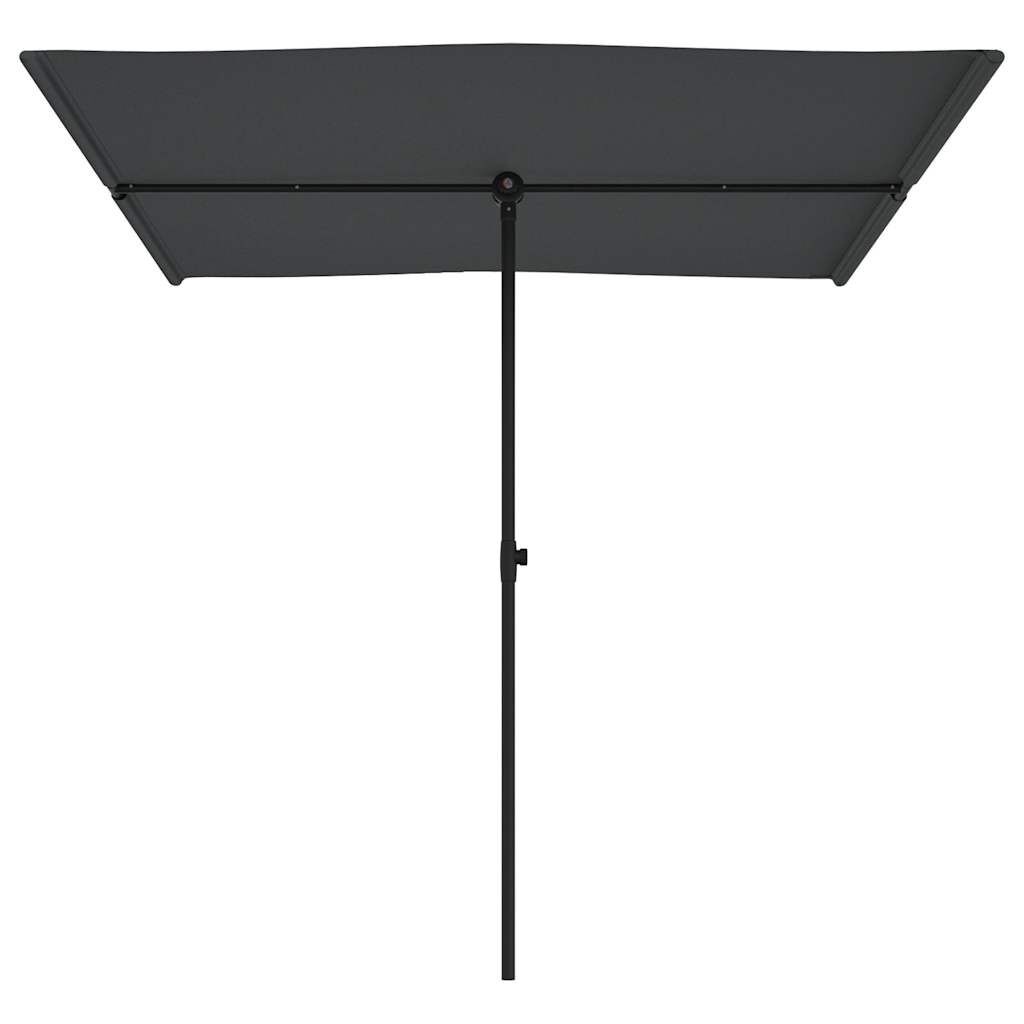 vidaXL Parasol met aluminium paal 2x1,5 m antracietkleurig