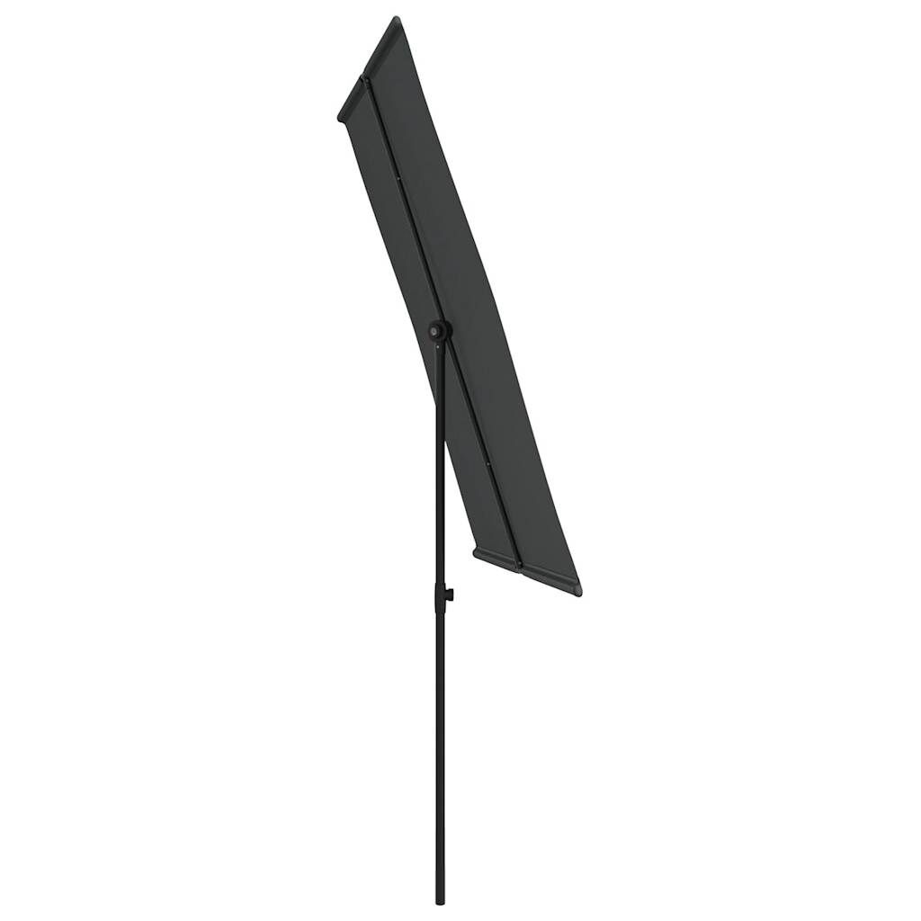 vidaXL Parasol 2x1,5m Aluminium Paal Antraciet - 34% Korting!