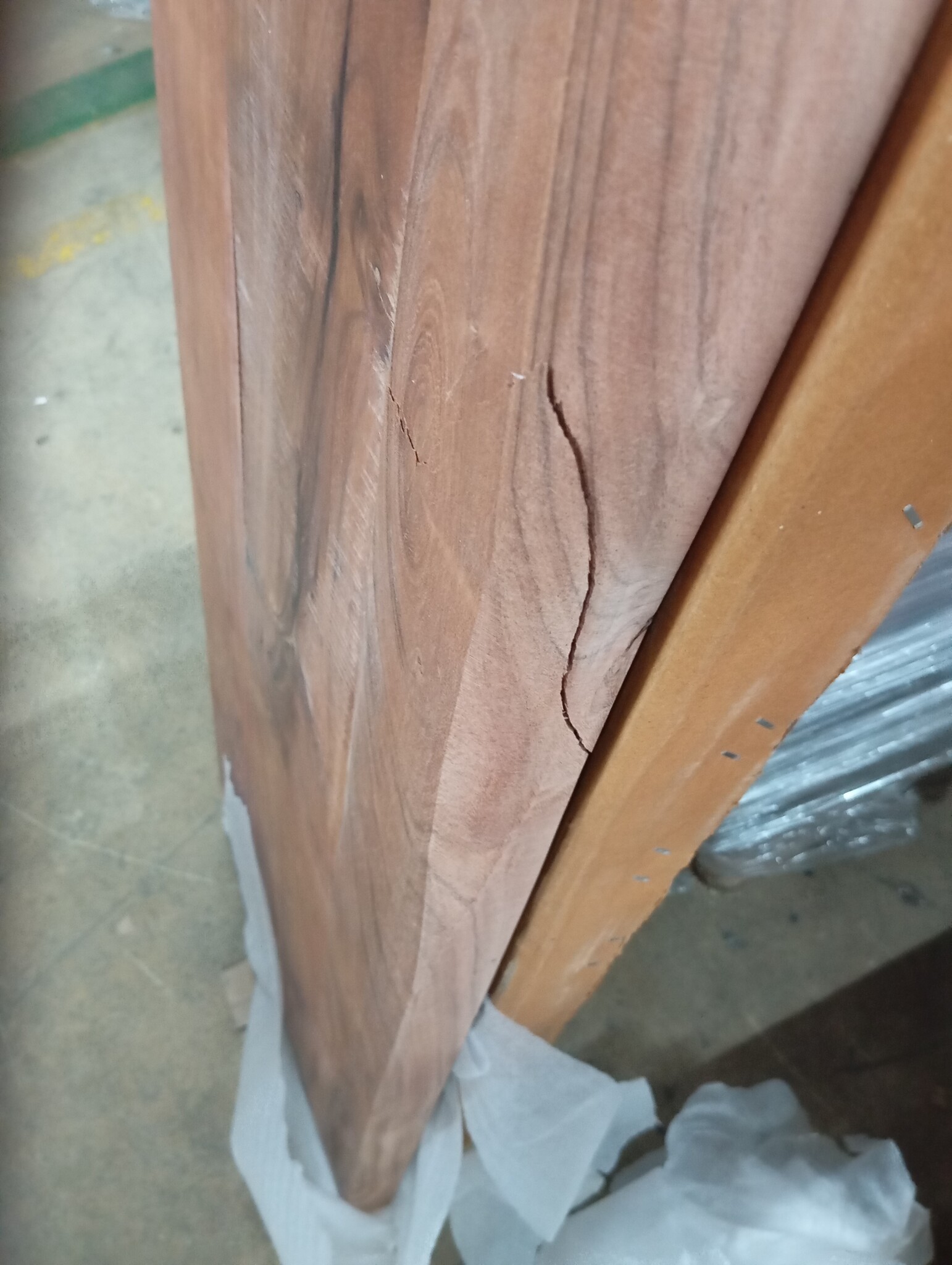 vidaXL Tafelblad rechthoekig natuurlijke rand 110x40x3,8 cm acaciahout