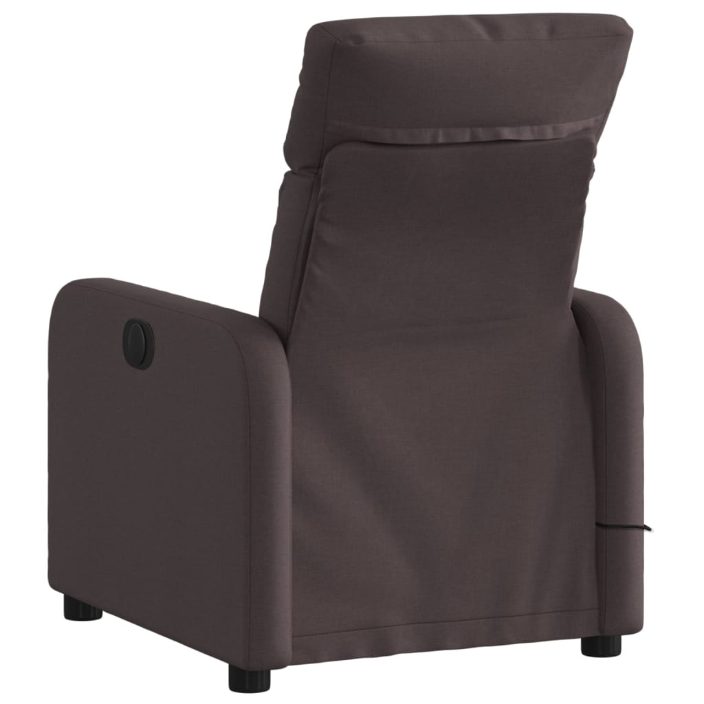 Verstelbare Massagestoel Stof Donkerbruin - 35% Korting
