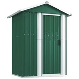 VidaXL Tuinschuur 126x97,5x177 cm Staal Groen - 35% Korting