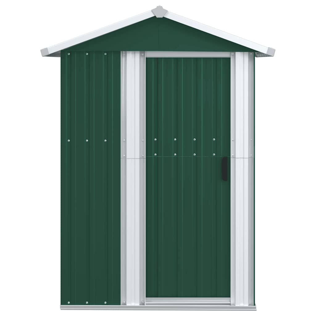 VidaXL Tuinschuur 126x97,5x177 cm Staal Groen - 35% Korting