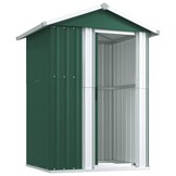 VidaXL Tuinschuur 126x97,5x177 cm Staal Groen - 35% Korting