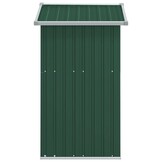 VidaXL Tuinschuur 126x97,5x177 cm Staal Groen - 35% Korting