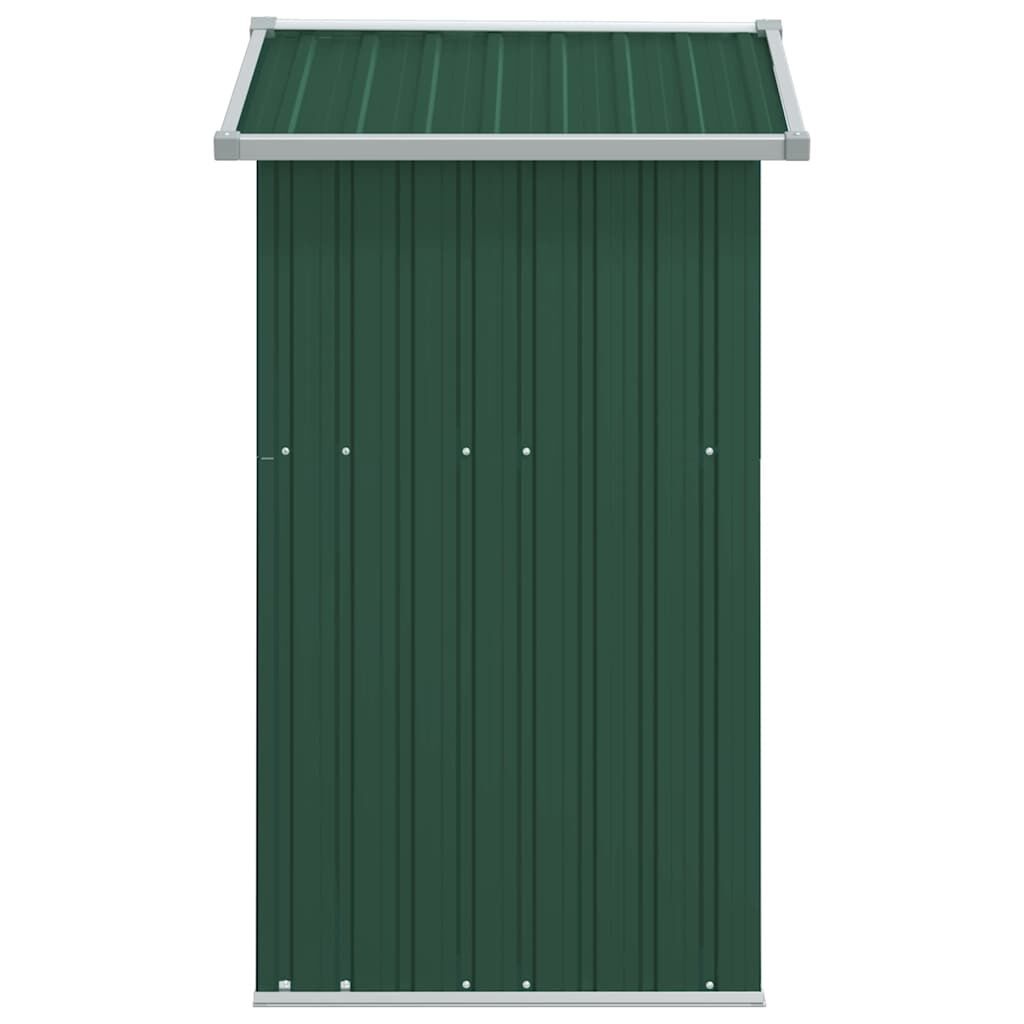 VidaXL Tuinschuur 126x97,5x177 cm Staal Groen - 35% Korting