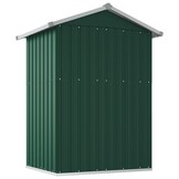 VidaXL Tuinschuur 126x97,5x177 cm Staal Groen - 35% Korting