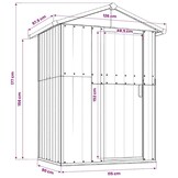 VidaXL Tuinschuur 126x97,5x177 cm Staal Groen - 35% Korting