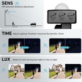 LED Schijnwerper met Bewegingsmelder Tuin/Garage 100W 10000LM Koel Wit (2 stuks) - 53% Korting