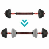 Verstelbare Halterset 20 kg - Thuisgebruik - Zwart - 34% Korting
