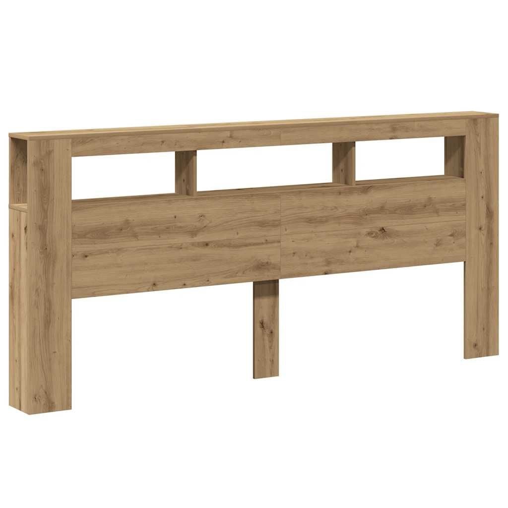 Hoofdeinde met LED 220x18,5x103,5 cm Hout - 59% Korting