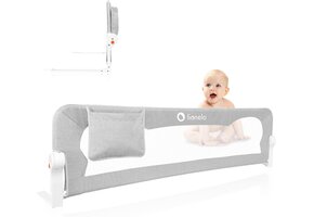 Opvouwbaar Bedhekje 150x42 cm Grey Melange - 34% Korting