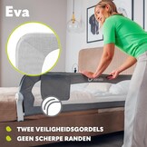 Opvouwbaar Bedhekje 150x42 cm Grey Melange - 34% Korting