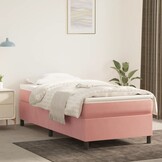 Roze Boxspring Bed Fluweel 80x200 cm - 34% Korting