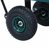 VidaXL Tuinwagen 350 kg Groen - 35% Korting!