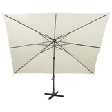 Zweefparasol Dubbele Bovenkant Zand 400x300 cm - 35% Korting