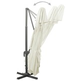 Zweefparasol Dubbele Bovenkant Zand 400x300 cm - 35% Korting