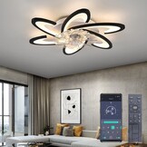 Plafondventilator Zwart 67cm met Dimbare LED & Kleurtemperatuur | 54% Korting