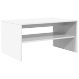 Moderne Salontafel Wit Bewerkt Hout - 80x50x40cm - 34% Korting