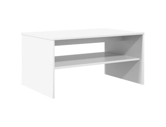 Moderne Salontafel Wit Bewerkt Hout - 80x50x40cm - 34% Korting