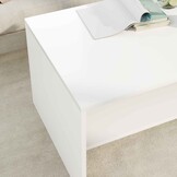 Moderne Salontafel Wit Bewerkt Hout - 80x50x40cm - 34% Korting