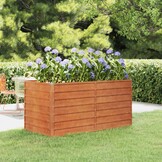Verhoogde Plantenbak Cortenstaal Roestig 160x80x77 cm - 34% Korting