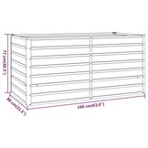 Verhoogde Plantenbak Cortenstaal Roestig 160x80x77 cm - 34% Korting