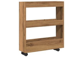 Smalle Opbergtrolley 3-laags Hout 46% Korting