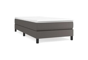vidaXL Boxspring Bed Kunstleer Grijs 80x200 cm - 34% Korting!