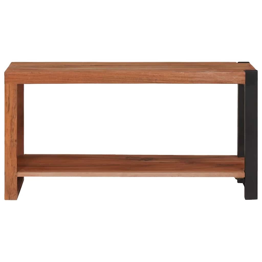 Boekenkast Massief Acaciahout 80x30x40cm Bruin/Zwart - 34% Korting
