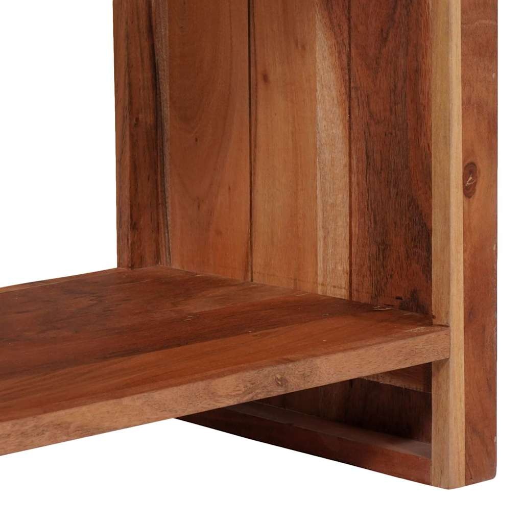 Boekenkast Massief Acaciahout 80x30x40cm Bruin/Zwart - 34% Korting