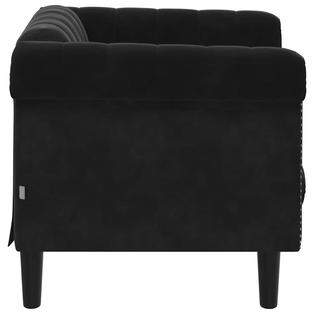 VidaXL Fauteuil Fluweel Zwart - 35% Korting