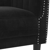 VidaXL Fauteuil Fluweel Zwart - 35% Korting