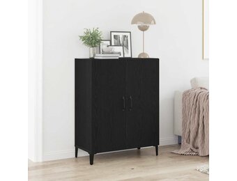 vidaXL Dressoir Zwart Eiken 69,5x34x90 cm Spaanplaat met 54% Korting