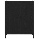 vidaXL Dressoir Zwart Eiken 69,5x34x90 cm Spaanplaat met 54% Korting