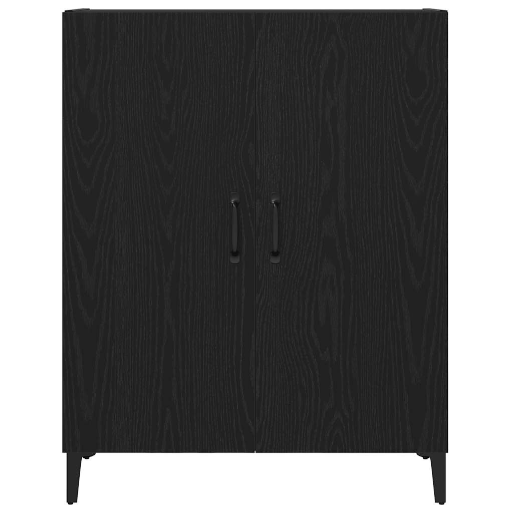 vidaXL Dressoir Zwart Eiken 69,5x34x90 cm Spaanplaat met 54% Korting