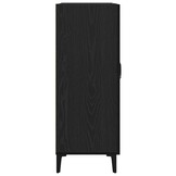 vidaXL Dressoir Zwart Eiken 69,5x34x90 cm Spaanplaat met 54% Korting
