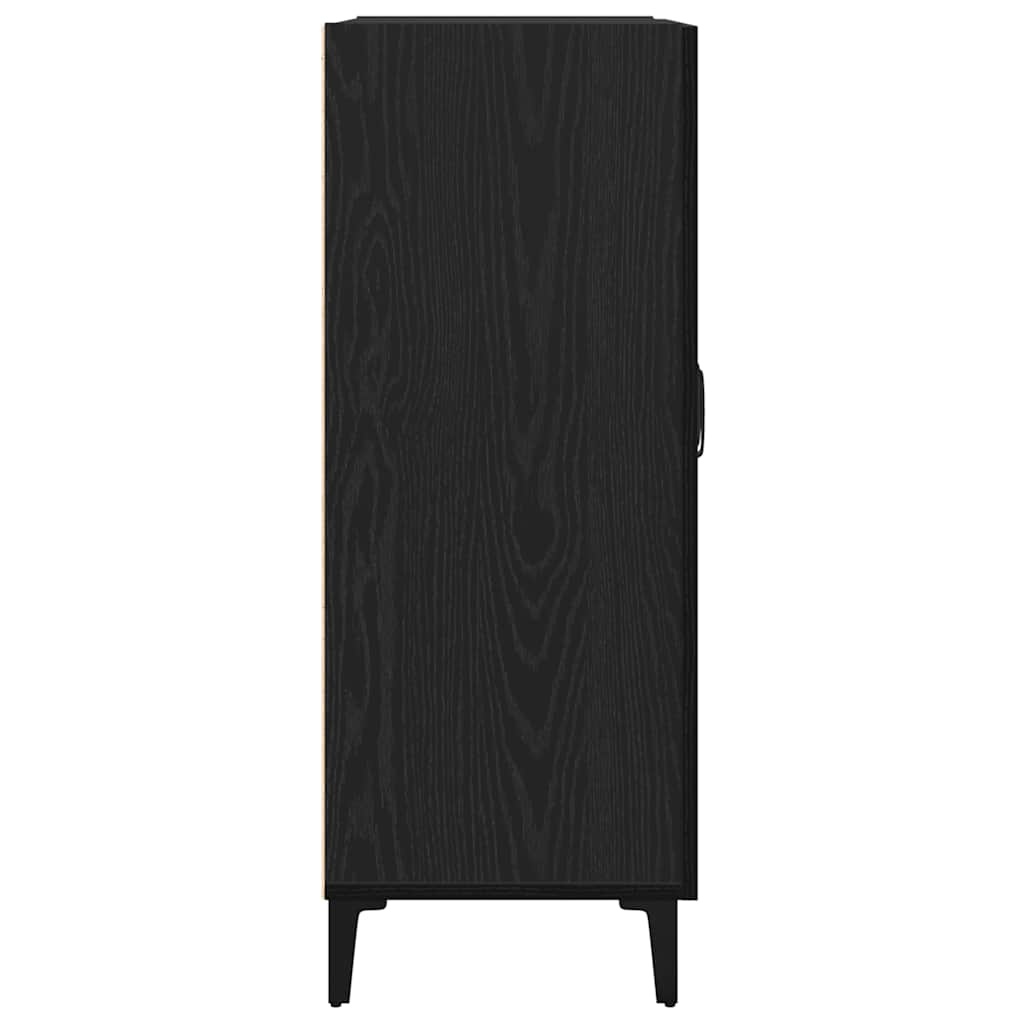 vidaXL Dressoir Zwart Eiken 69,5x34x90 cm Spaanplaat met 54% Korting