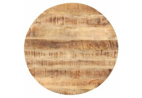 VidaXL Rond Tafelblad 80cm Massief Mangohout - 35% Korting