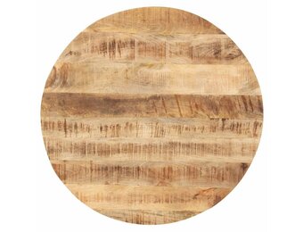 VidaXL Rond Tafelblad 80cm Massief Mangohout - 35% Korting