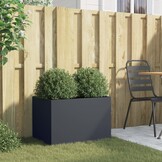 Plantenbak Staal 62x40x39 cm Antraciet - 34% Korting